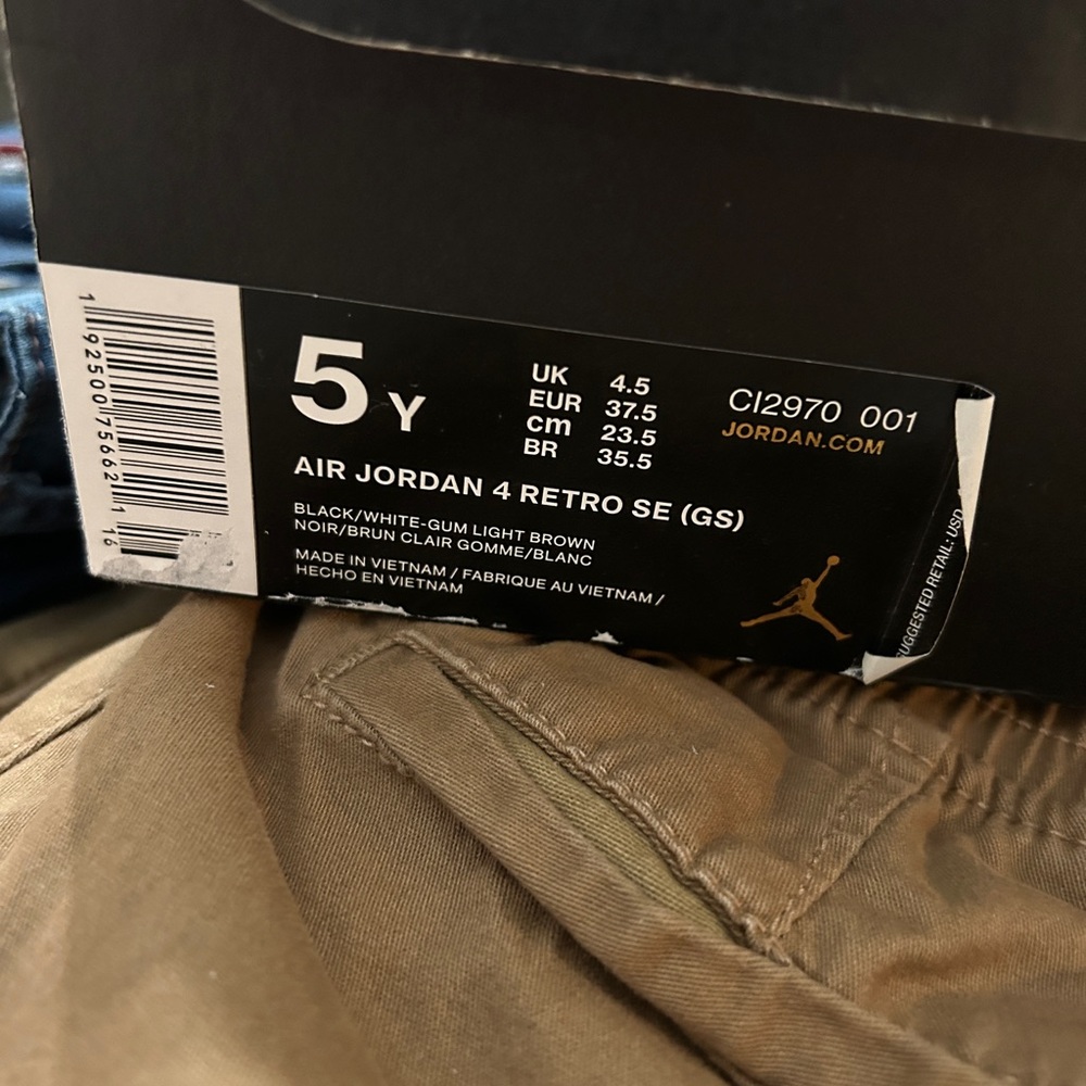 Nike Air Jordan’s Retro 4 “Lasers”. Good condition. Size 5Y (women 6.5).